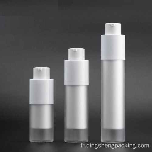 15 ml 30 ml 50 ml d'emballage cosmétique en plastique bouteille de lotion de pompe sans air rouge